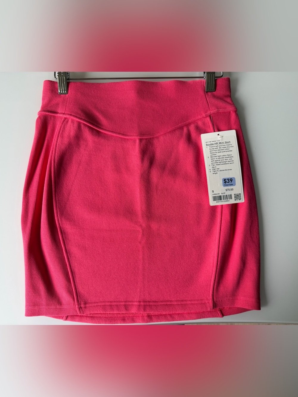 lululemon athletica Hot Pink Mini Skirt